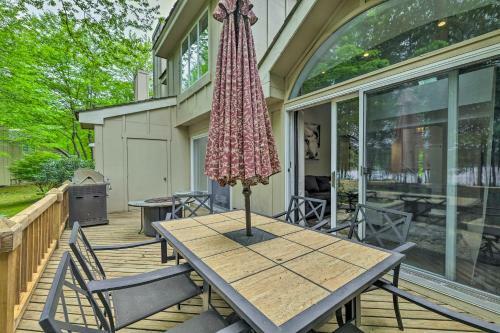 Lakefront Pocono Pines Paradise With Deck!