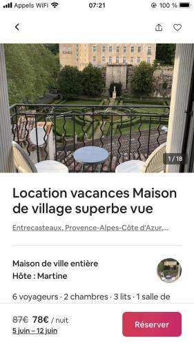 Apartamento Maison de Village Superbe Vue