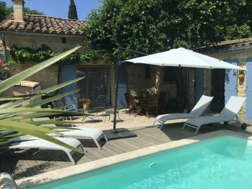 Maison de Plain Pied Pour 4 Pers Piscine Lussan