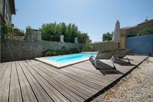Maison de Plain Pied Pour 4 Pers Piscine Lussan