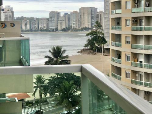 Apartamento Lindo Apto Com Varanda E Vista Para O Mar 2 Dorm