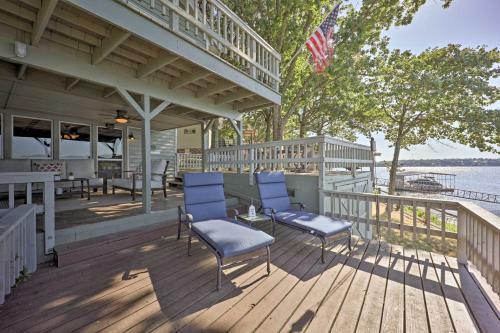 South Grand Lakefront Getaway With Deck And Dock!