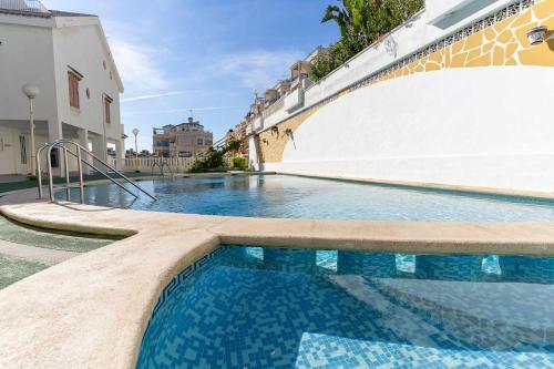 Apartamento 1 Min Playa Terraza Piscina AA Garaje