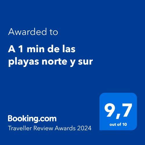 Apartamento A 1 Min de Las Playas Norte Y Sur