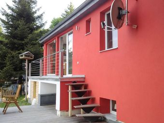 A Wonderful Holiday Home In The Thuringian Forest - Woodstove, Balcony, Patio, Garden