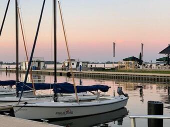 Modern Houseboat On Top Location With Unobstructed Views Over The Sneekermeer