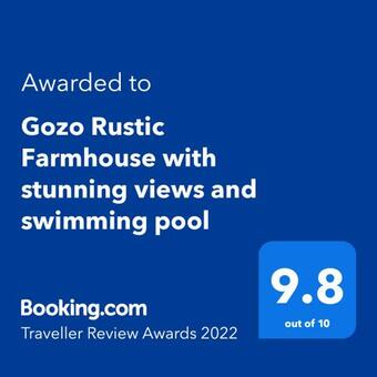 Gozo Rustic Farmhouse With Stunning Views And Swimming Pool