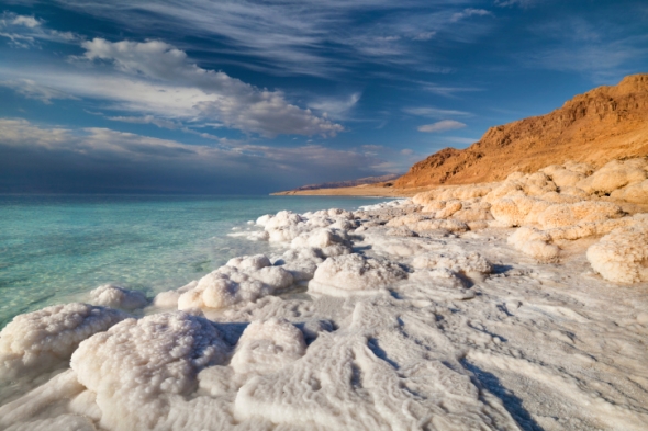 El Mar Muerto es 8.6 veces más salado que cualquier océano.