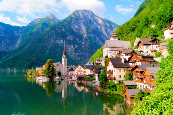 El paisaje de este pueblo de Alta Austria fue declarado Patrimonio de la Humanidad por la Unesco.