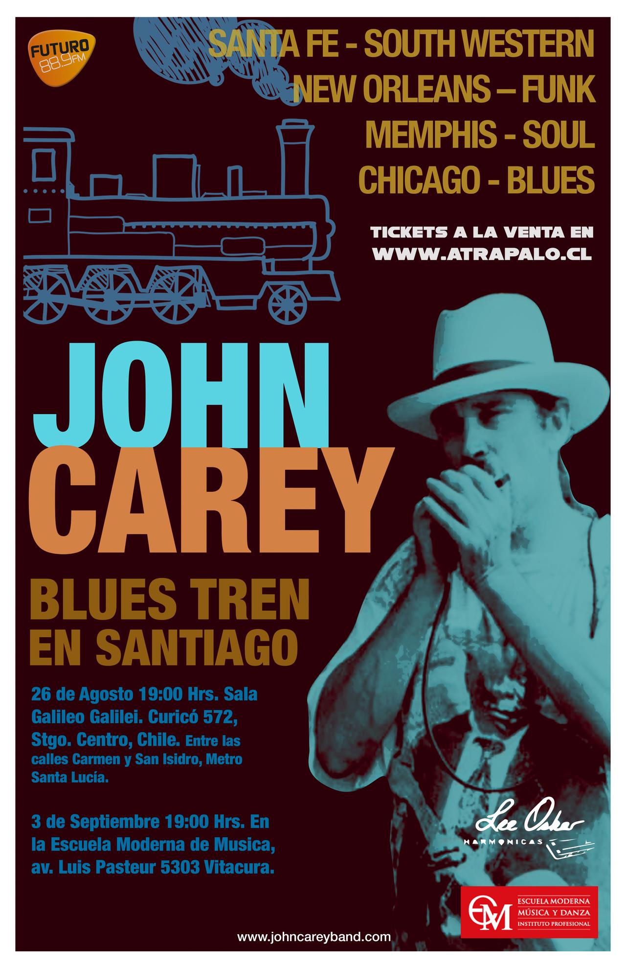 John Carey - Blues Tren en Santiago