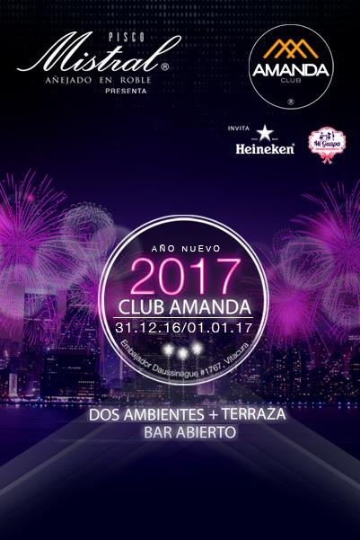 Año Nuevo 2017 en Club Amanda