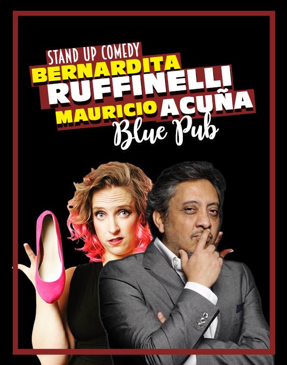 Bernardita Ruffinelli & Mauricio Acuña en Blue Pub
