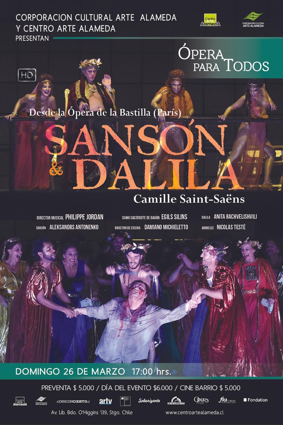 Sansón y Dalila - Ópera Para Todos en pantalla