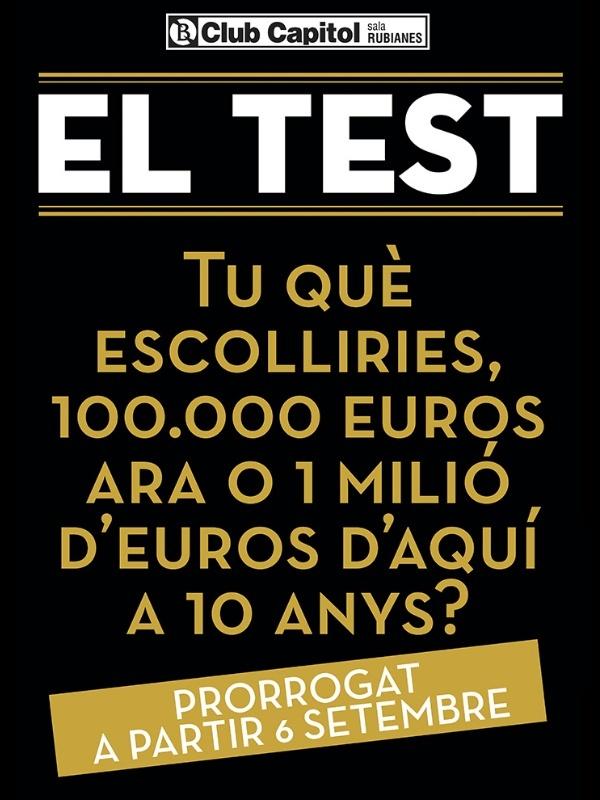 El test, en Barcelona