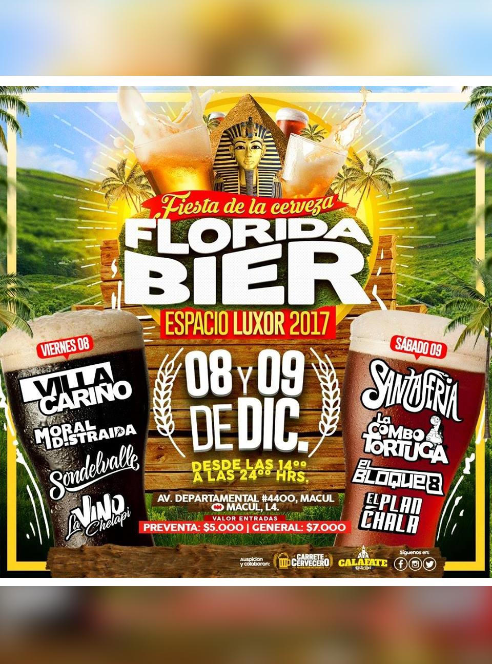 Floridabier 2017 - Santaferia, El Bloque 8, La Combo Tortuga y más