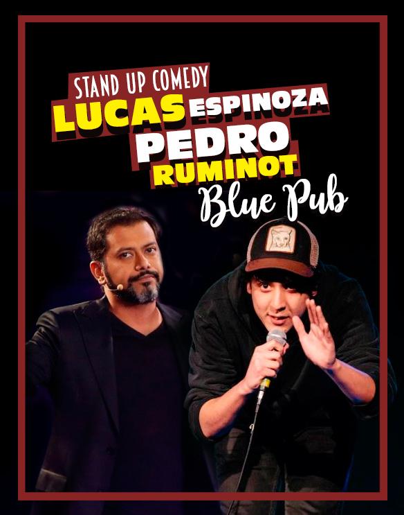 Pedro Ruminot y Lucas Espinoza en Blue Pub