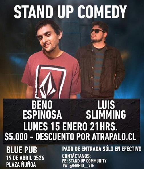 Beno Espinosa y Luis Slimming en BluePub