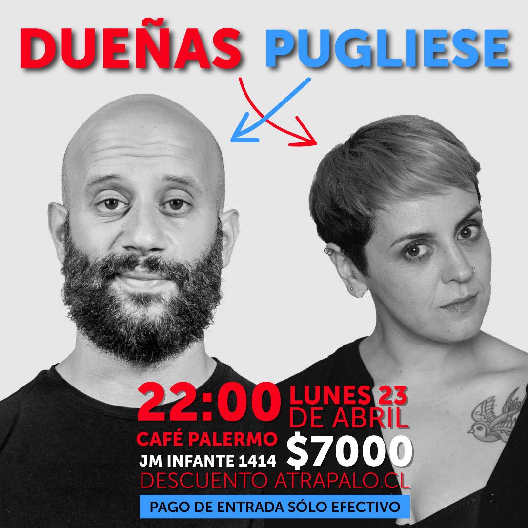 Martin Pugliese y Jani Dueñas en Cafe Palermo