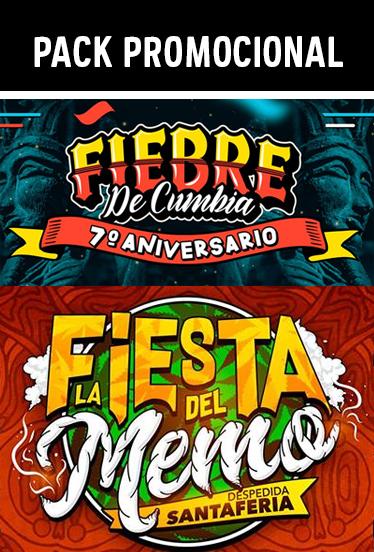 Pack Promocional - Fiebre de Cumbia & Fiesta del Memo 