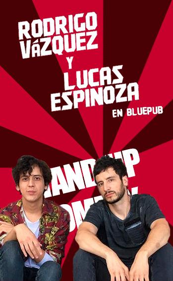 Lucas Espinoza y Rodrigo Vásquez en Blue Pub