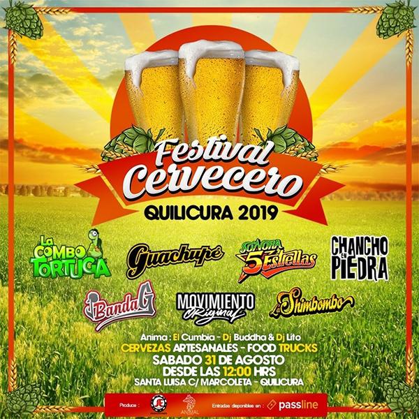 Festival Cervecero Quilicura - Combo Tortuga, Chancho en Piedra y más