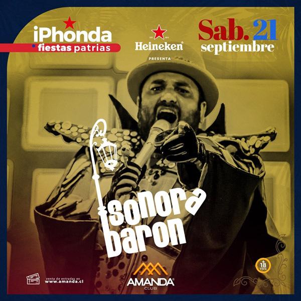 Sonora Barón en iPhonda Club Amanda