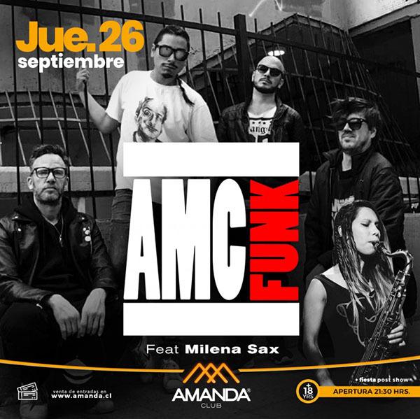 AMC Funk feat Milena Sax en Club Amanda