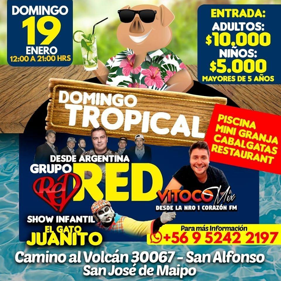 Gato Juanito y Grupo Red en Domingo Tropical
